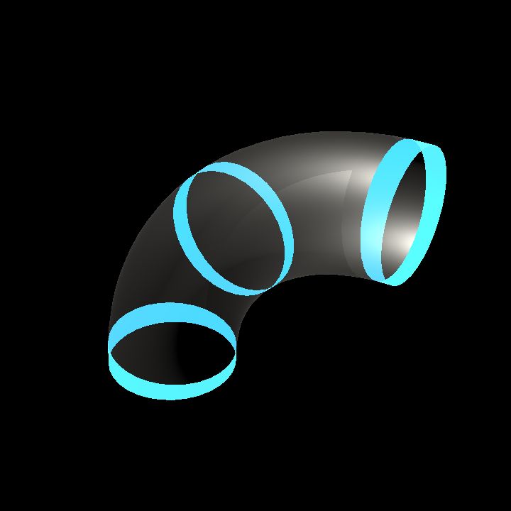 A Modular Glass Tunnels - wide elbow 5