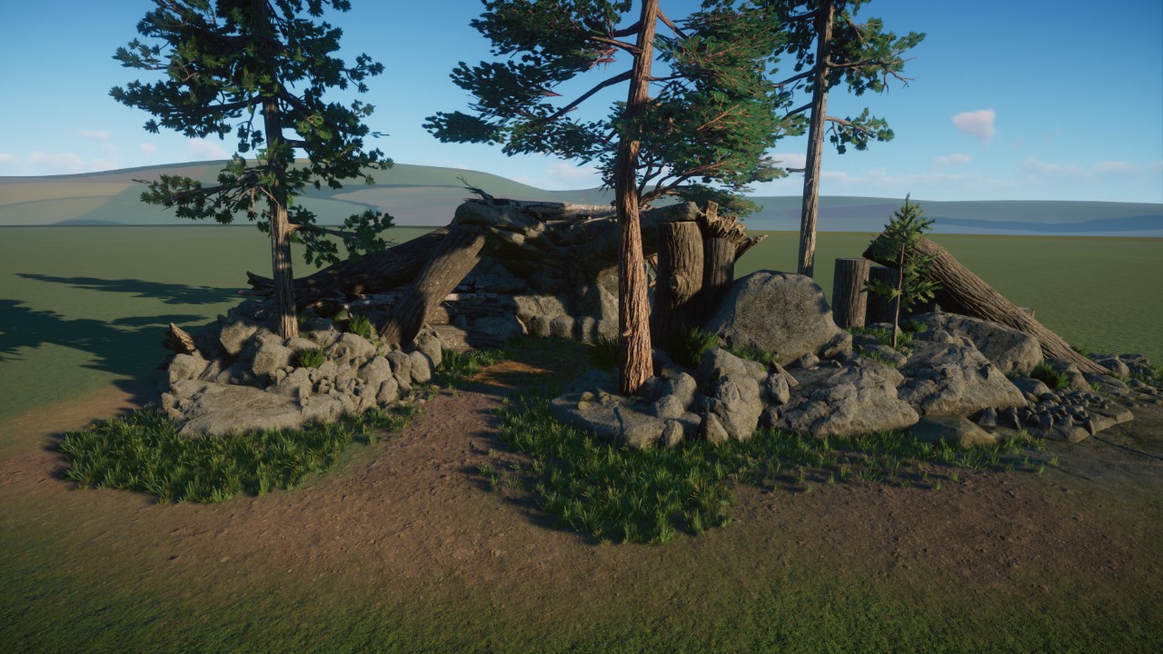 Natural shelter for taiga/temperate habitat preview