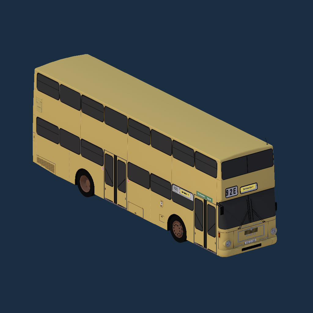 BVG - Waggon Union & MAN SD200 (SD78 I) - Grundlack