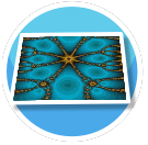 Fractal Blue Yellow