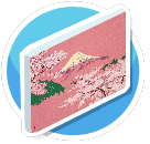 Pink Mt Fuji