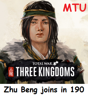 Zhu Beng joins player's faction in 190