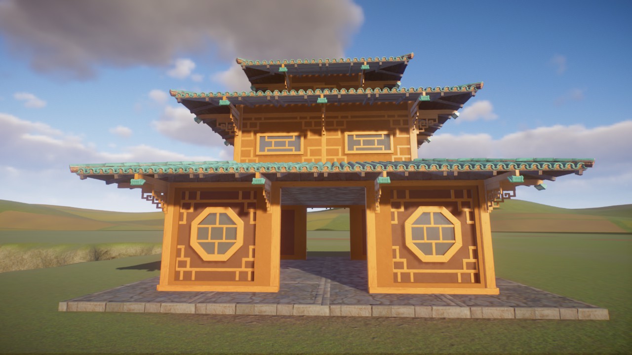 Yellow Lotus Temple  Habitat Shelter Large Grampers62