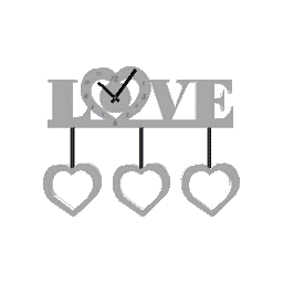 Love Clock- White