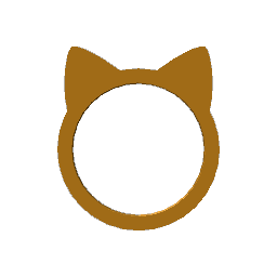 Kitty Mirror- Yellow