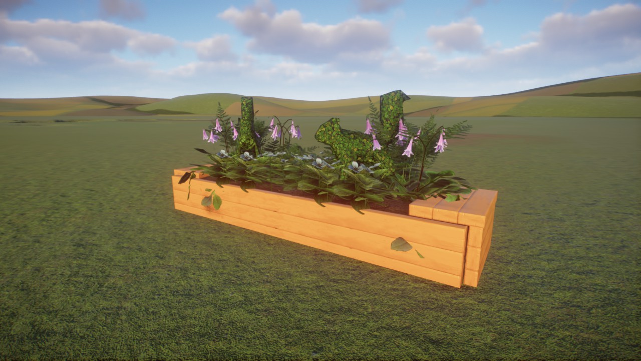 Yellow Lotus Planter 1x4 Grampers62