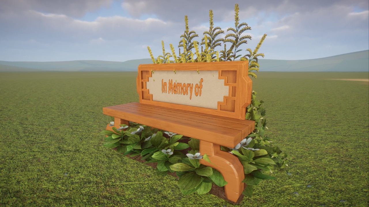 Yellow Lotus Memorial Bench Grampers62