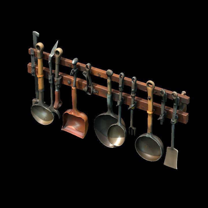 Blacksmith tool Rack Ladels 1