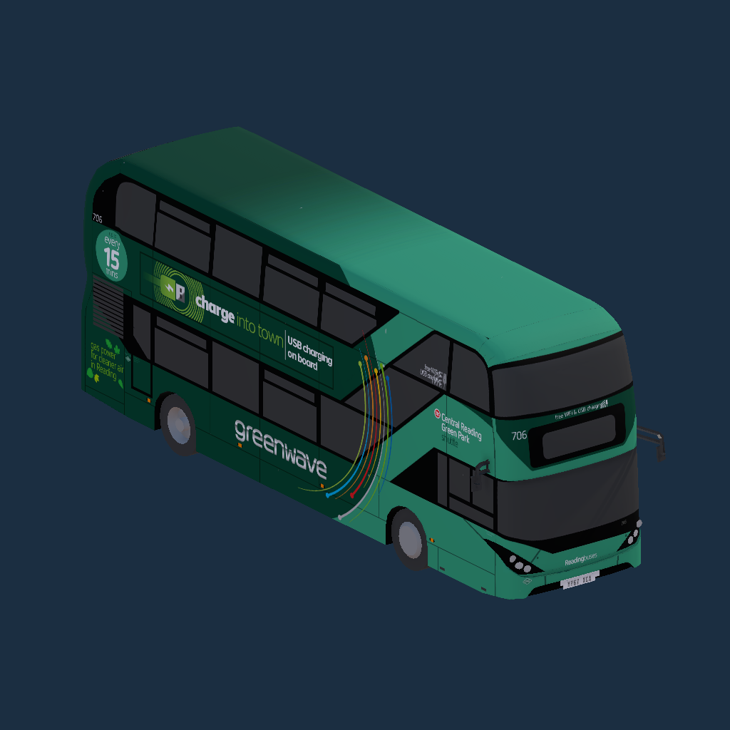 Reading Buses 706 YP67 XCA Greenwave Livery