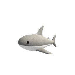 Plush Shark - Gray