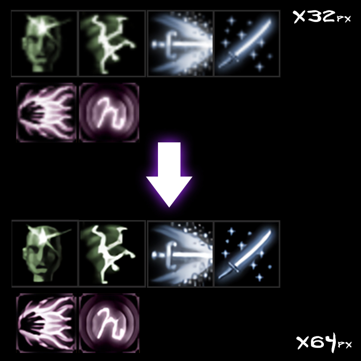 High resolution Icons