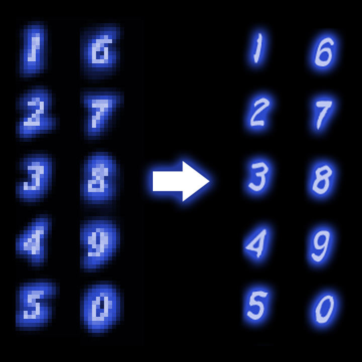 High resolution damage numbers