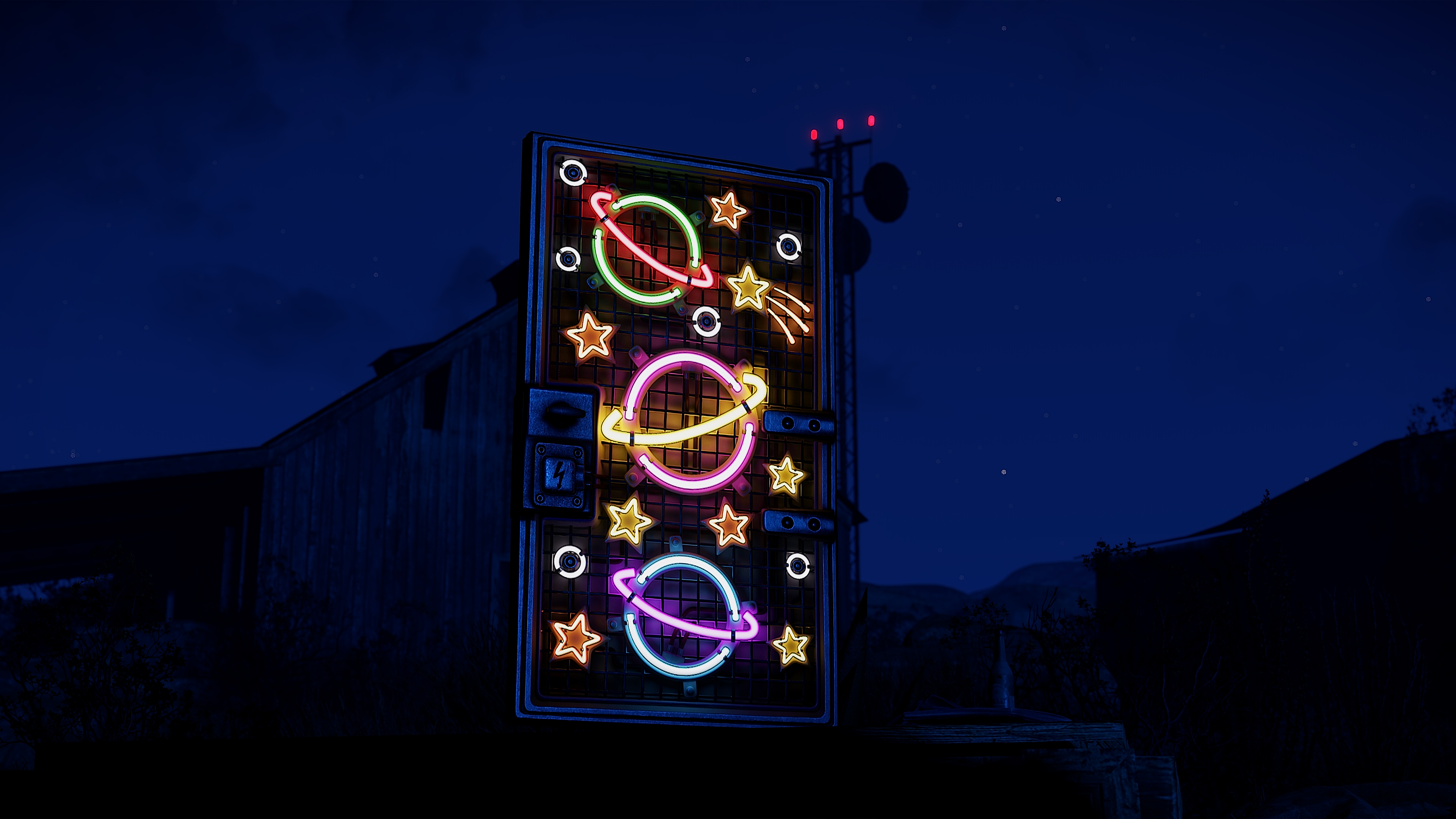 Outer Planets Metal Door