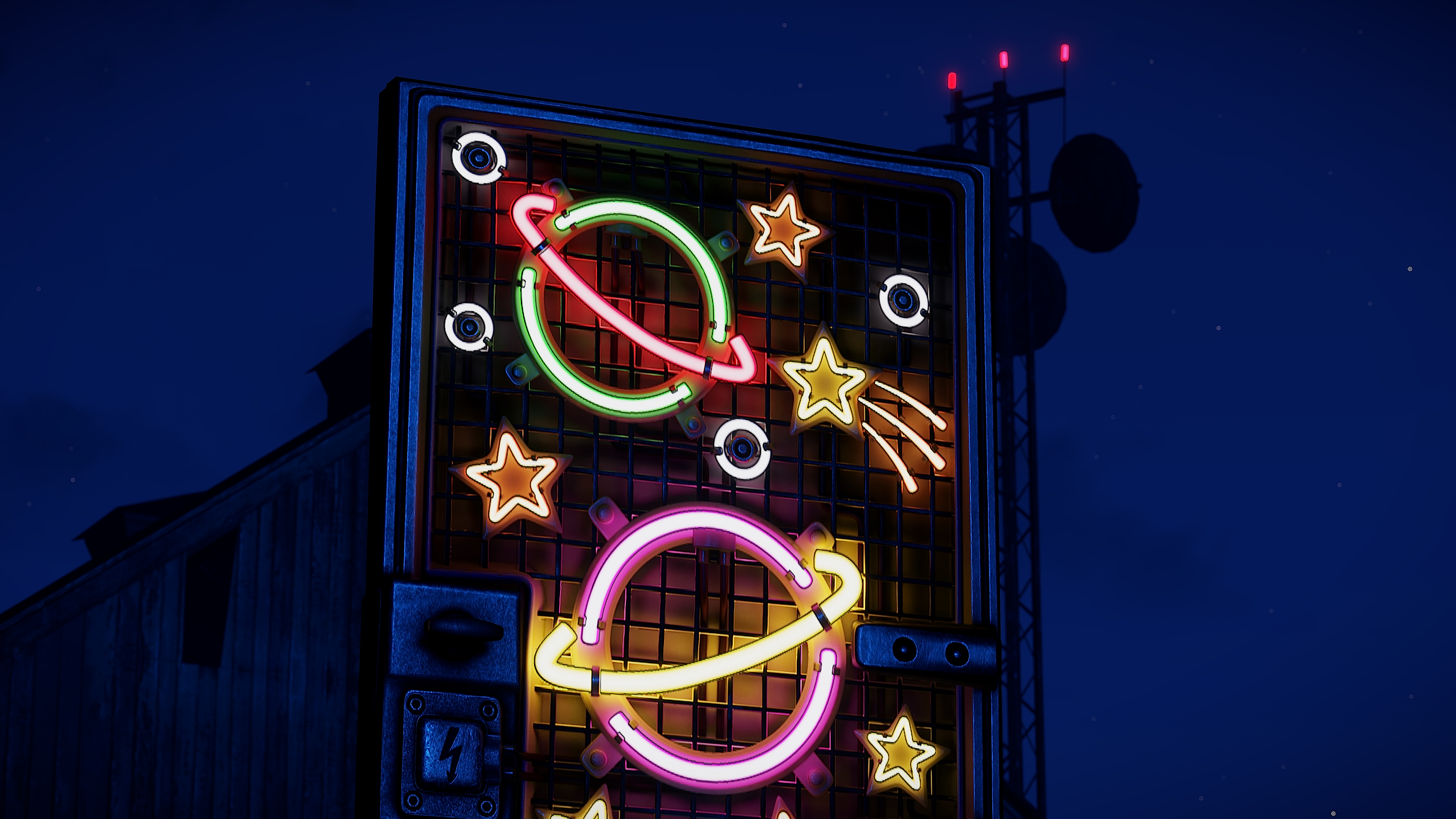 Outer Planets Metal Door