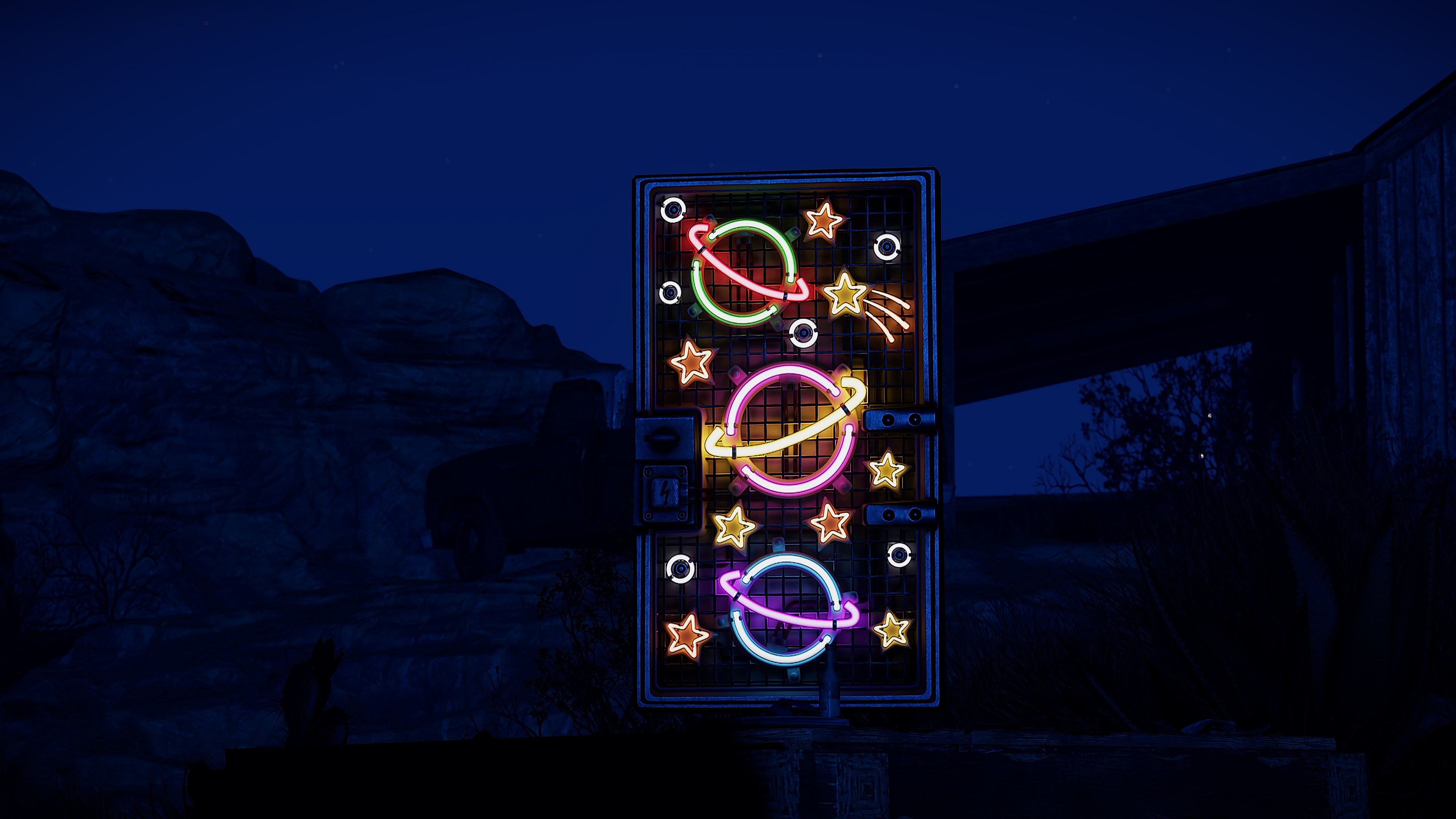 Outer Planets Metal Door