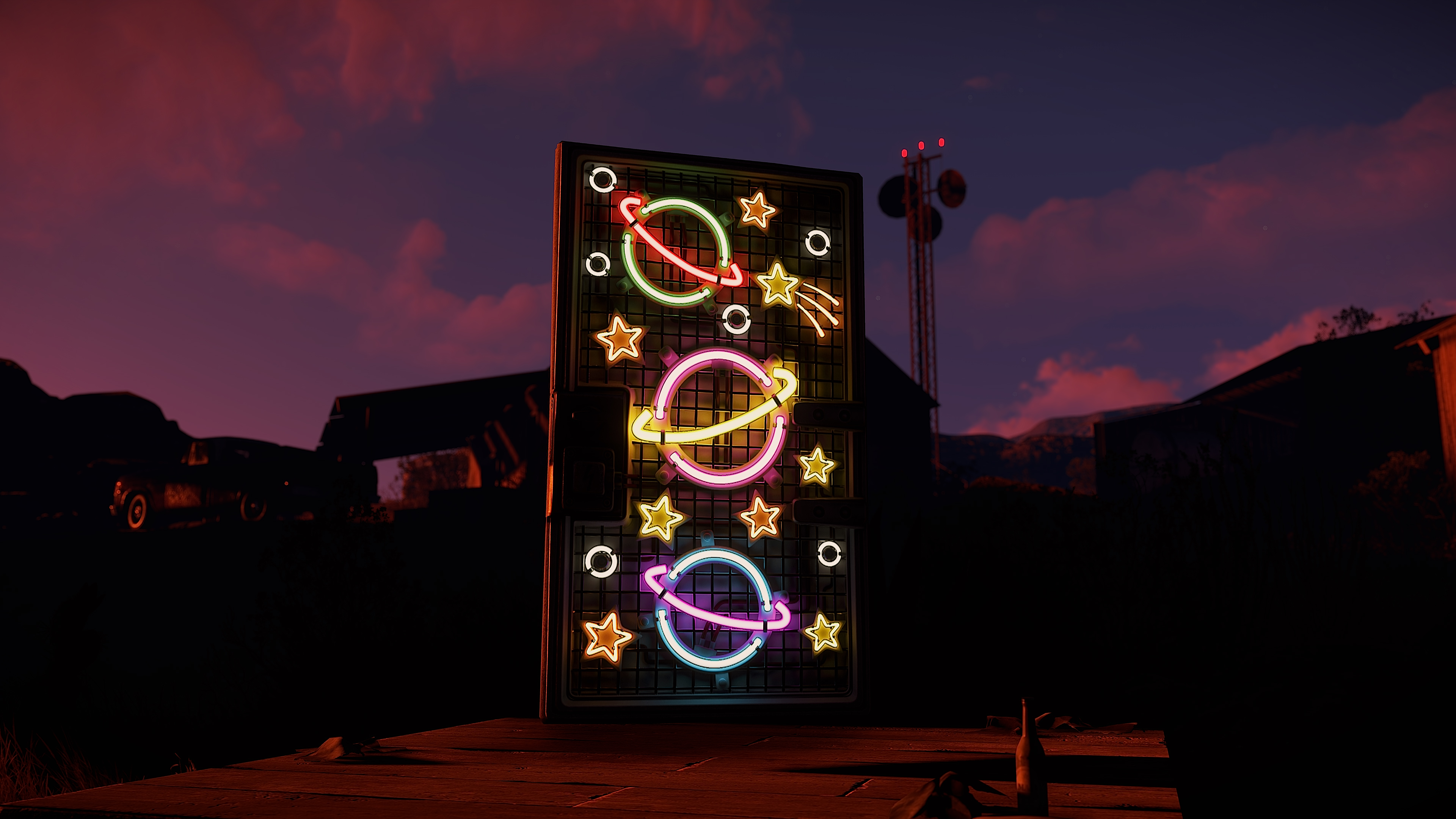 Outer Planets Metal Door