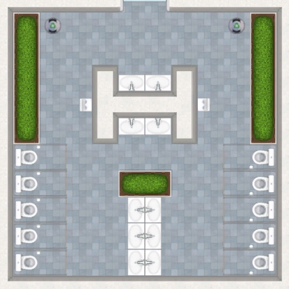 Large Bathroom - Women