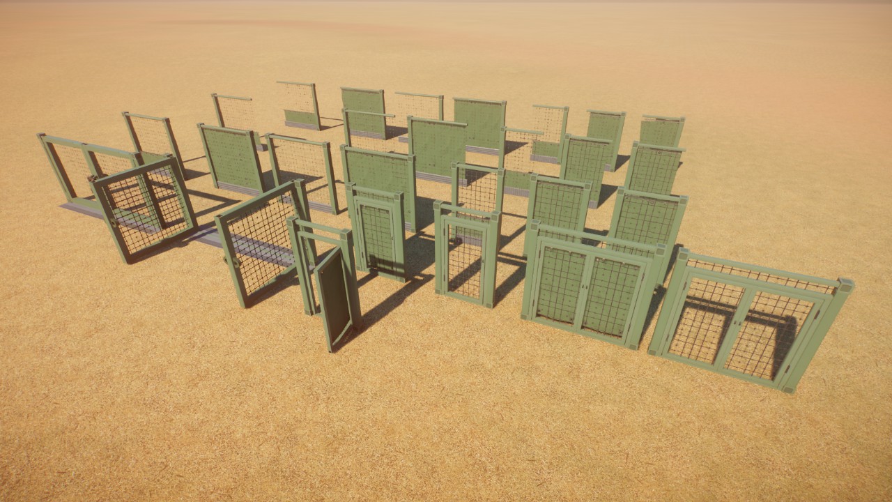 Go Away Green Fence set - By Toves