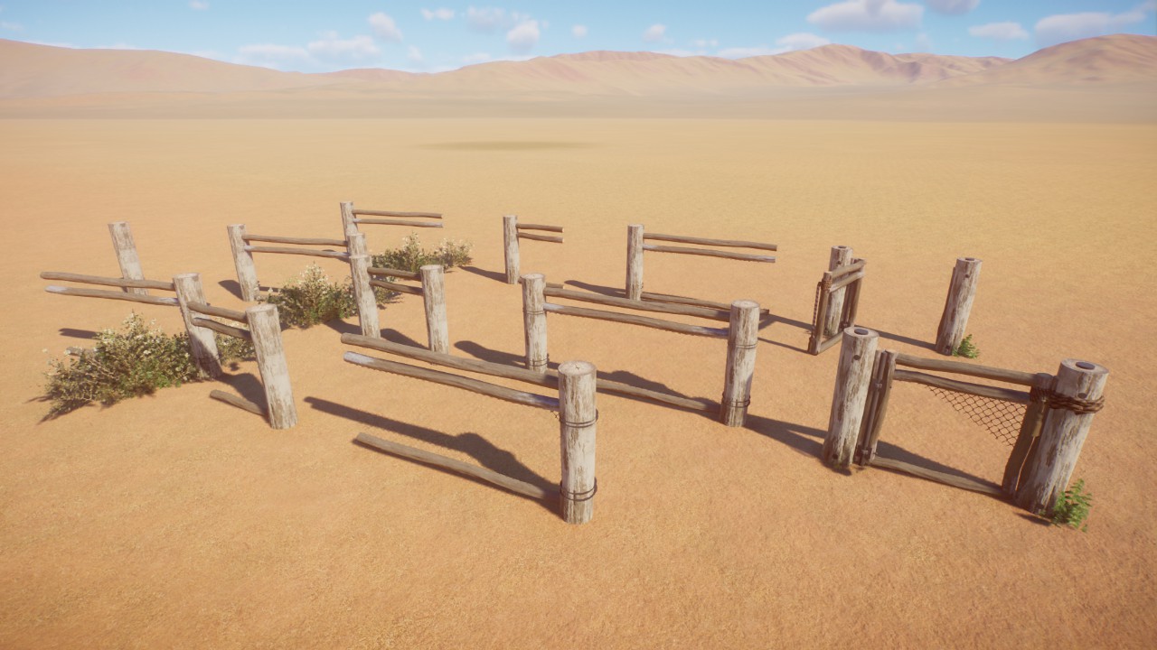 Simple wire fence set - By Toves