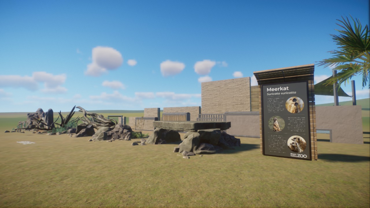Meerkat Enclosure Set - Fences, Walls, Props | Research Done!
