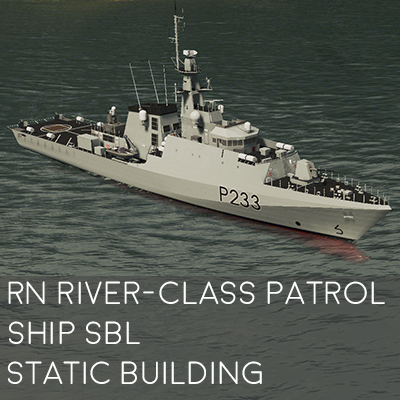 Royal Navy River Class Patrol ship batch II/II+ static building