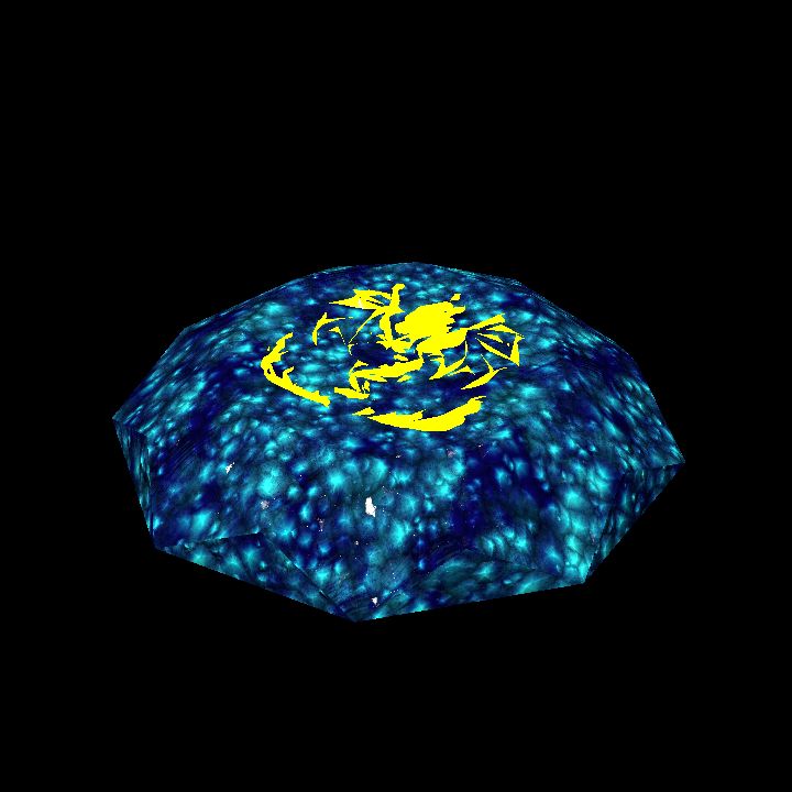 A glowing sigil stone C - dragon
