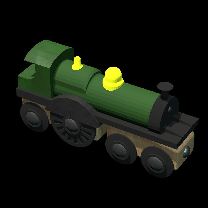 Wooden GWR engine