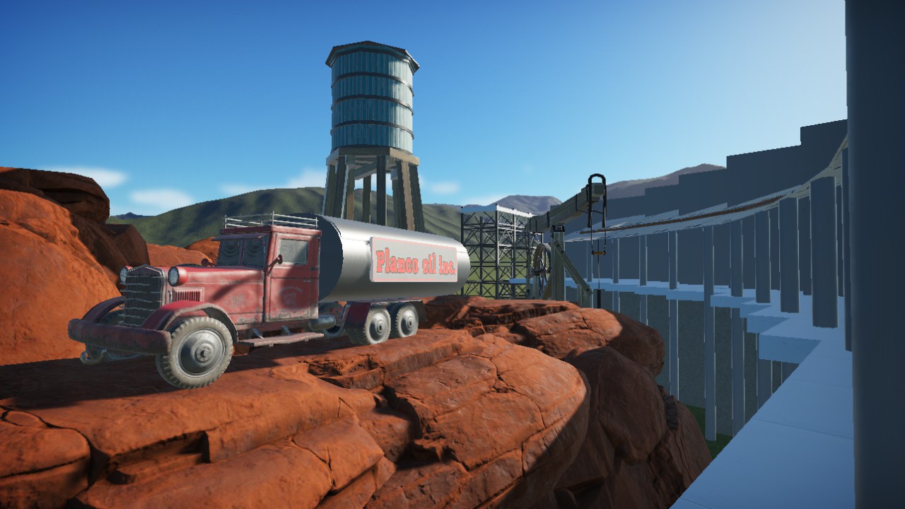Oil Truck scene