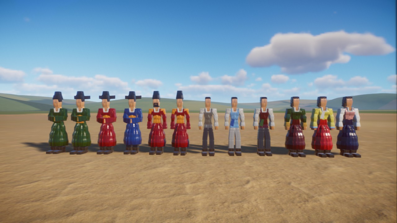 Korean human(hanbok)