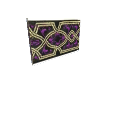 15cm Slider Stripe Deco Gold and Purple
