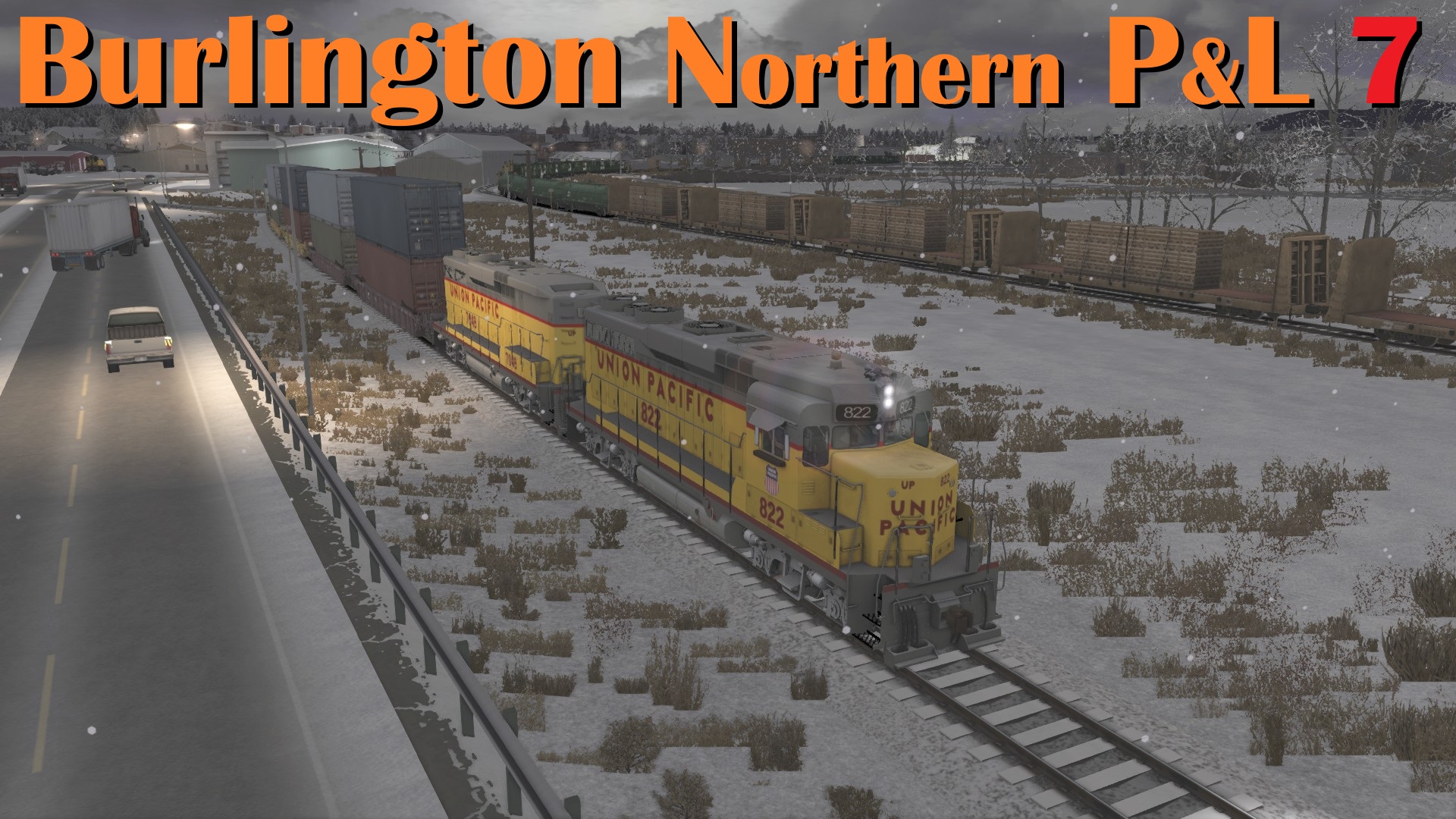 N.S1297 Burlington Northern P&L UP GP30 Moscow to Fallon