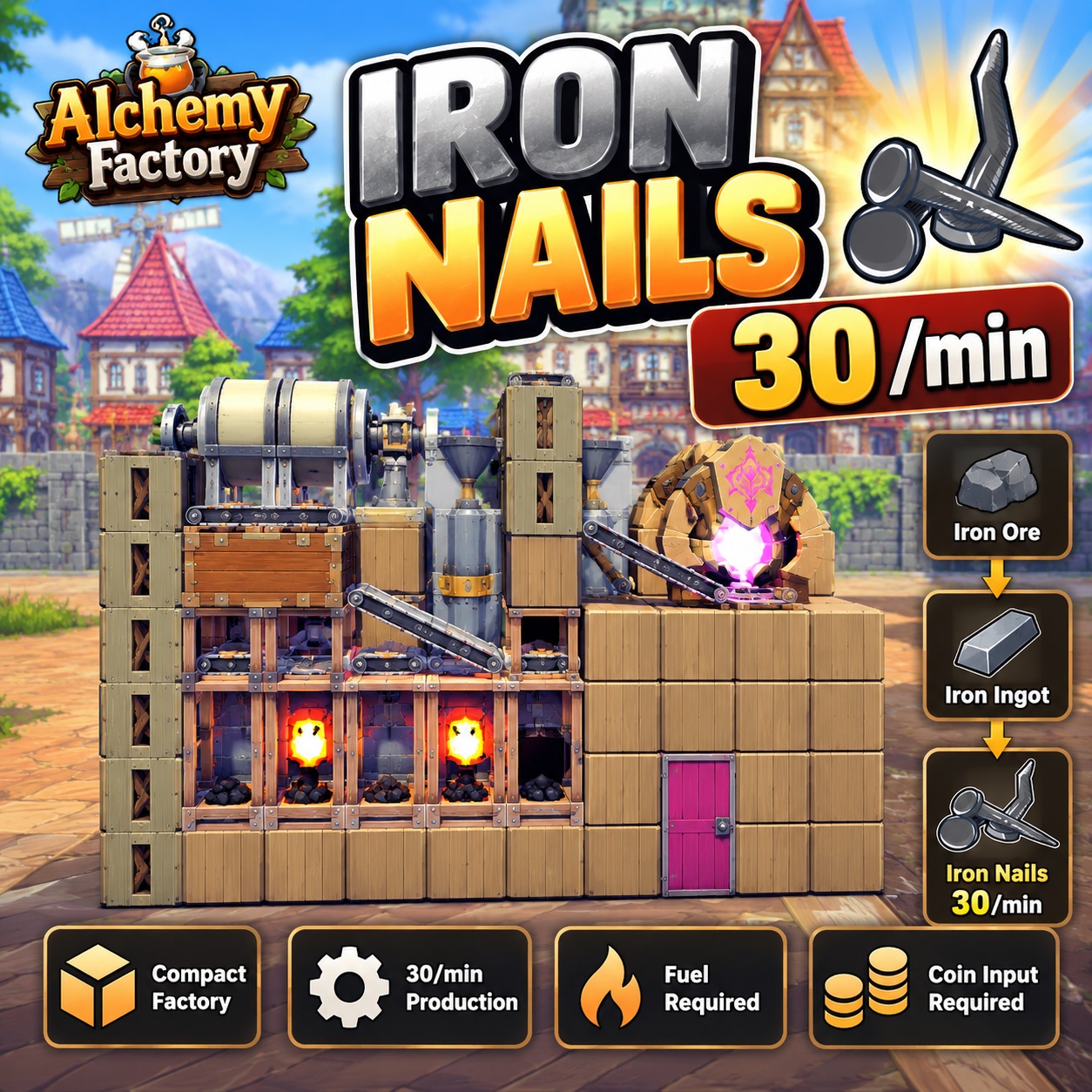 IRON NAILS — Compact 30/min Factory
