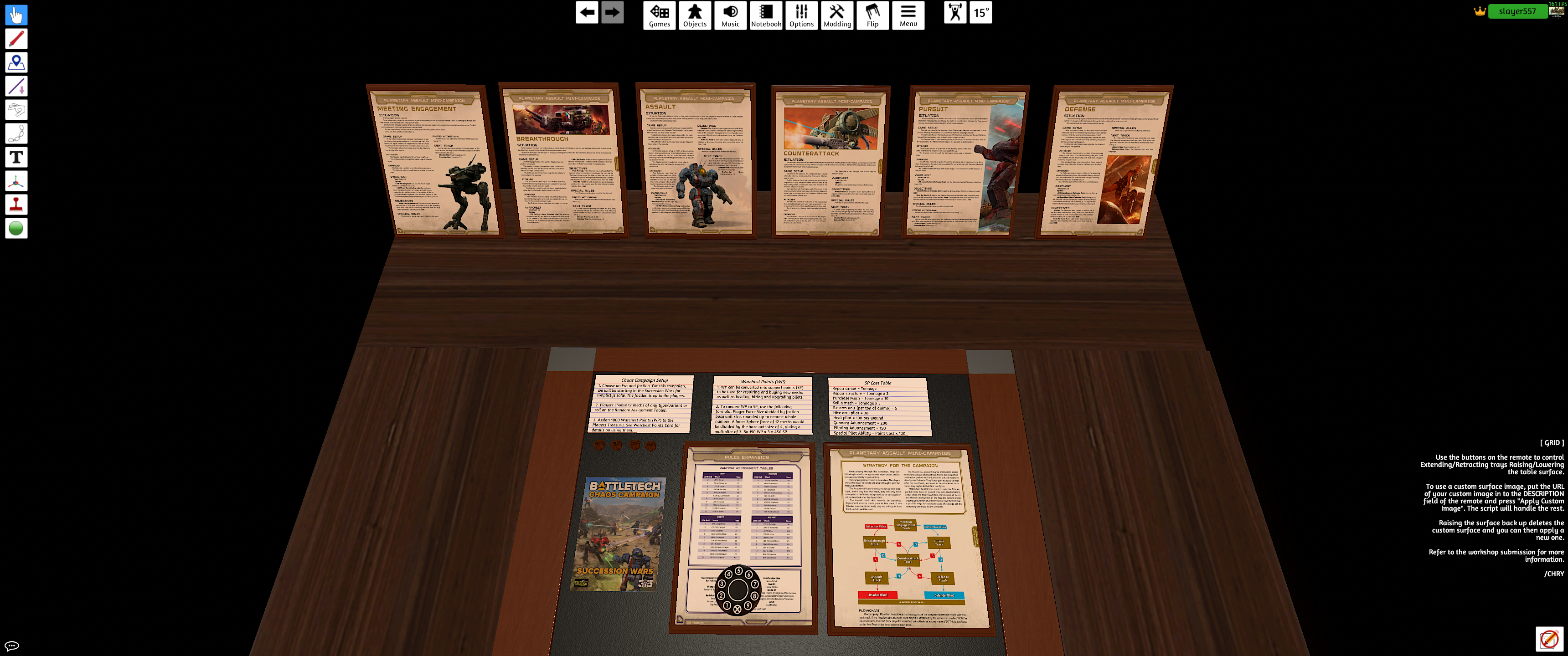 Battletech Override Chaos Campaign Setup