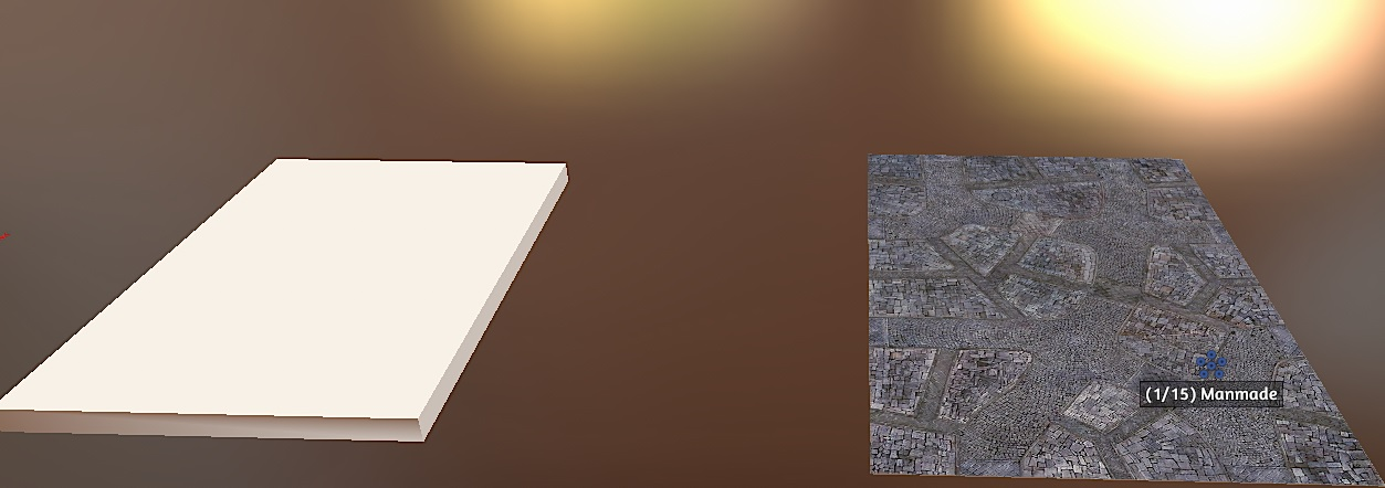 Manmade terrain mat state set