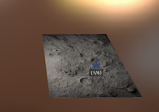 Space terrain mat state set