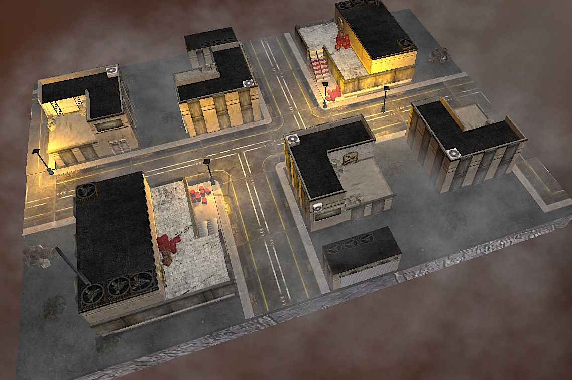 60 x 44 Warhammer 40k Table - City Map by SpookBOT9000 Redesigned by Marius Evander for 9th edition