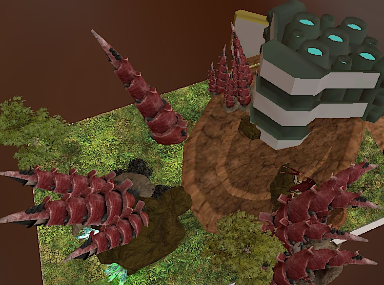 Combat Patrol Infested Crash site side orientated crater