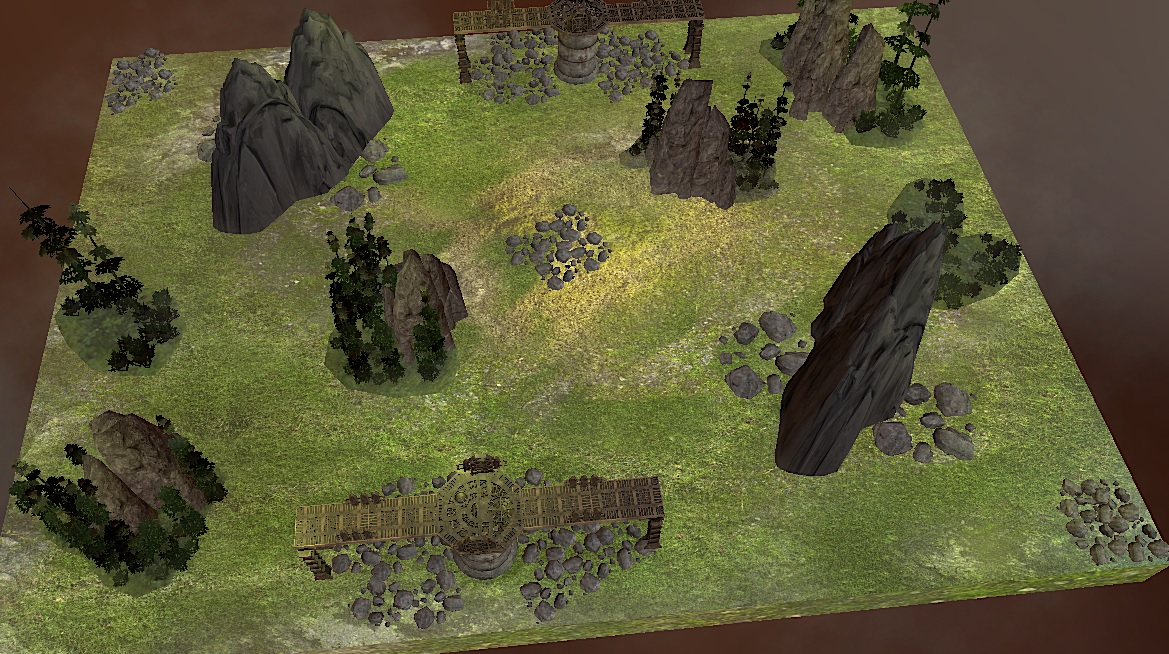 60 x 44 made additive load 5  " Wooded Clearing - 40k 9th Strikeforce Map "