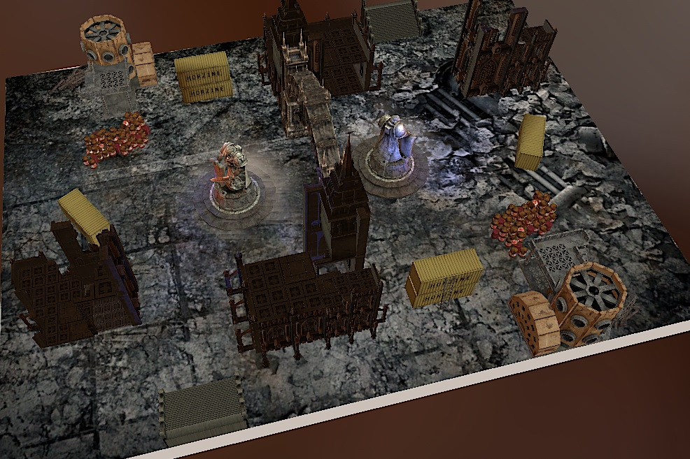 made additive load 8  " 60x44 40K Ruined City "