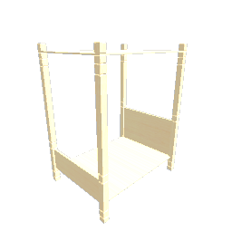 Bed - Canopy Double Beech v2