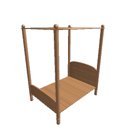 Bed - Canopy Double Cedar