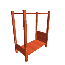 Bed - Canopy Single Cherry v2