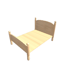 Bed - Knobs Double Elm