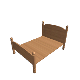 Bed - Knobs Double Cedar