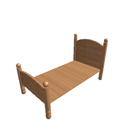 Bed - Knobs Single Cedar