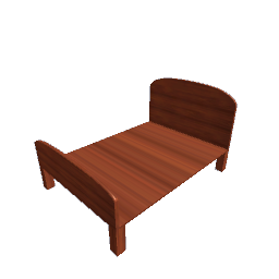 Bed - Modern Double Sapele