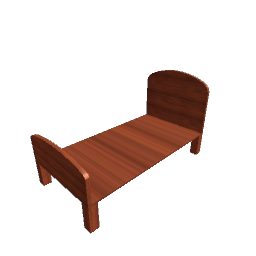 Bed - Modern Single Sapele