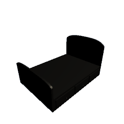 Bed - Drawer Double Black