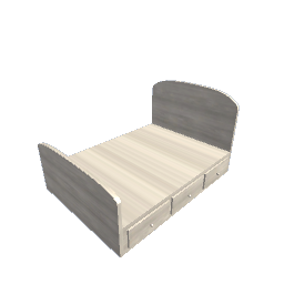 Bed - Drawer Double Maple