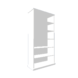 Bookcase - White 1m